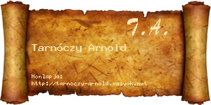 Tarnóczy Arnold névjegykártya
